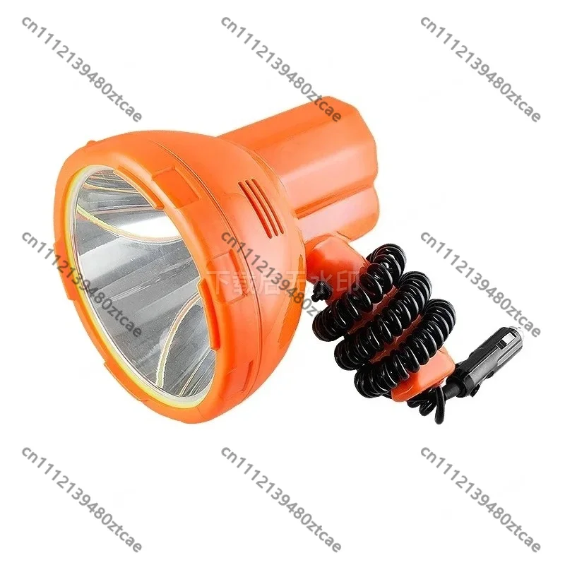 12V Marine Handheld Searchlight 100W LED High Bright Long Range Outdoor Working Light Portable Flashlight for Night Fishing