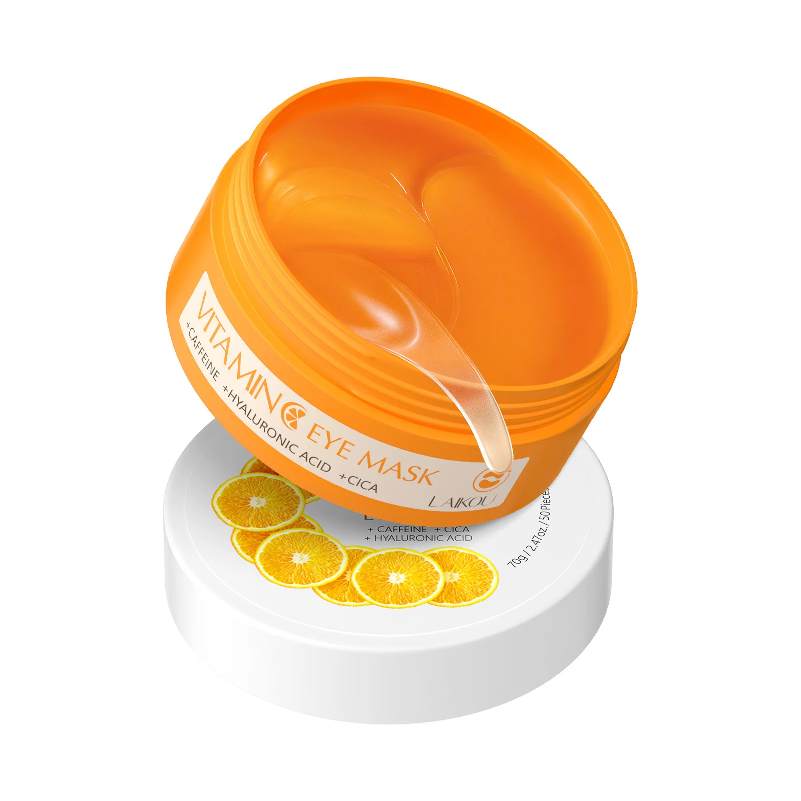 

Vitamin C Eye Mask 50 Pieces Of LAIKOU Moisturizing Anti-Dark Circles Eye Bags Skin Care Products Moisturizing Firming Eye Patch
