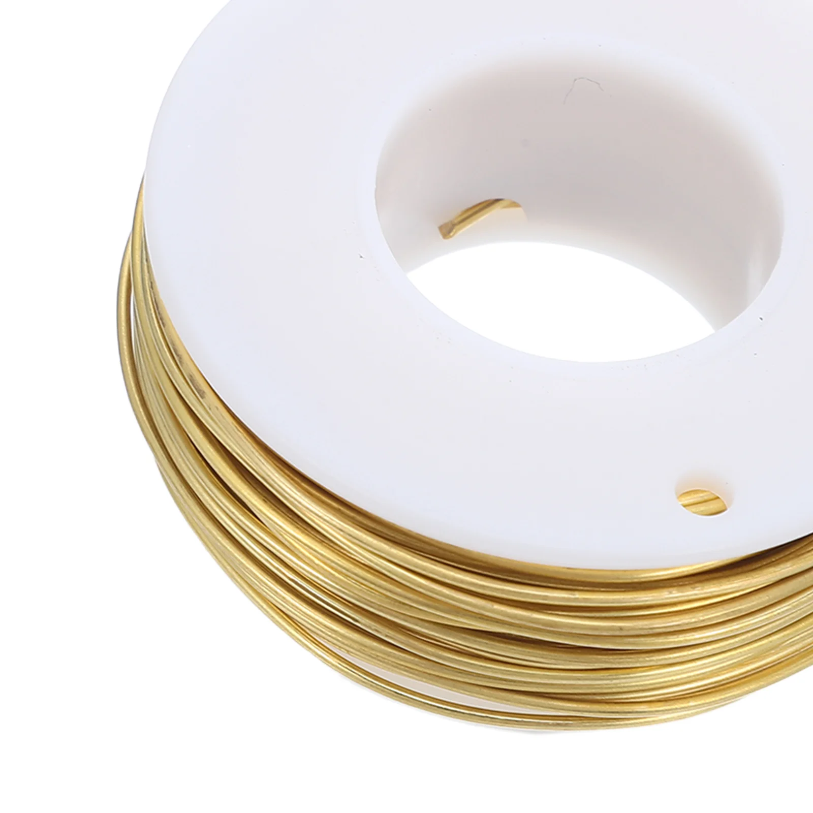 Filo di ottone da 20 metri per la creazione di gioielli Filo di rame per perline artigianali in ottone Filo flessibile per avvolgimento floreale Progetti fai da te Bobina