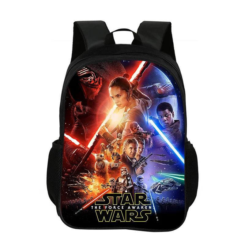 Star Wars Movie Backpack School Large Capacity Backpack for Child Light Weight Child Knapsack Rucksack Best Gift