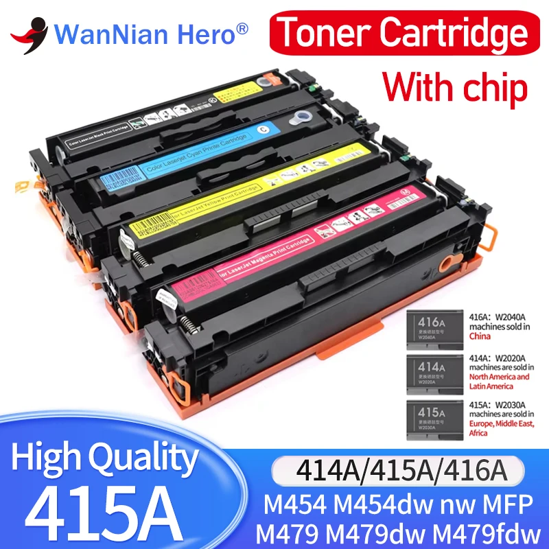 415A 416A 414A Toner Cartridge Compatible for HP Color Laserjet Pro M454 M454dw nw MFP M479 M479dw M479fdw Printer W2030A-W2033A