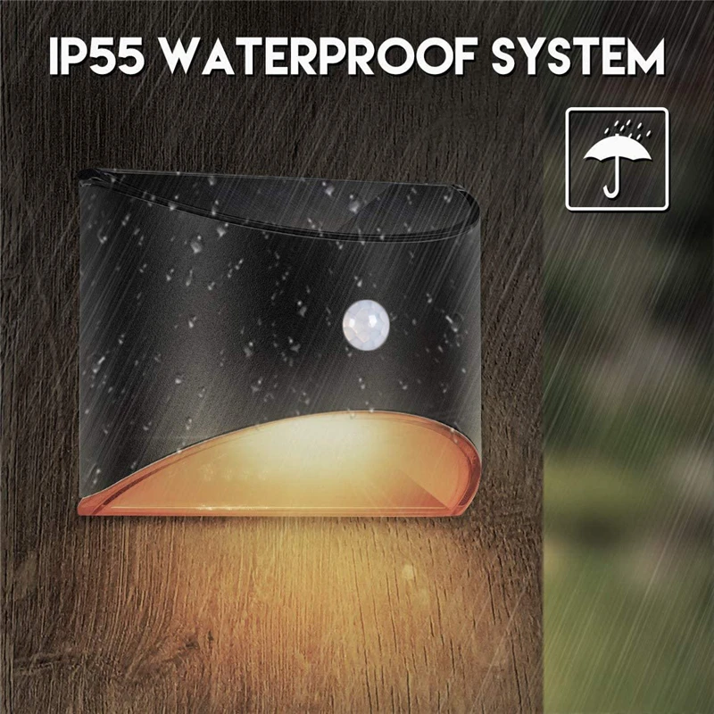 LED Solar Light Outdoor Motion Sensor Wall Lights Waterproof Garden Wall Lamp Solar Power Lighting Decorative Wall Stair Fence
