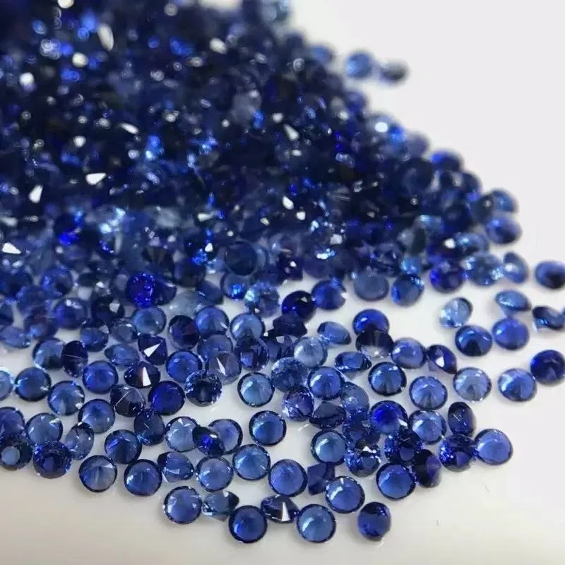 Großhandel: Laborgezüchteter Saphir, rund geschliffen, farbig, kleine Größen 1,0-3,5 mm – Edelstein für DIY-Ringe, Halsketten, Ohrringe – Hauptmaterialien – Detail 5