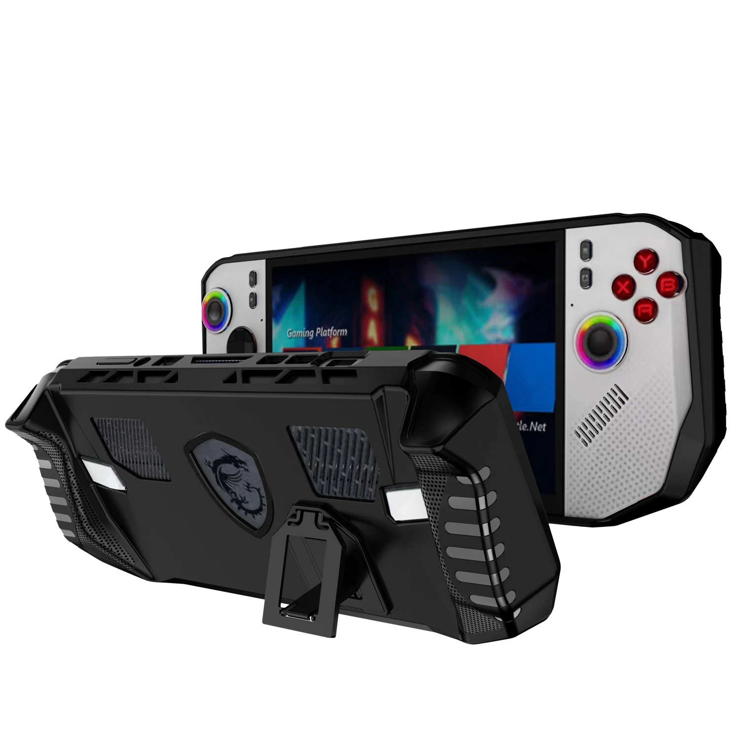 

TPU Protective Case with Stand for Msi Claw 8 Z2 Extreme Game Machine Shockproof Protective Sleeve Shell Bracket with Kickstand