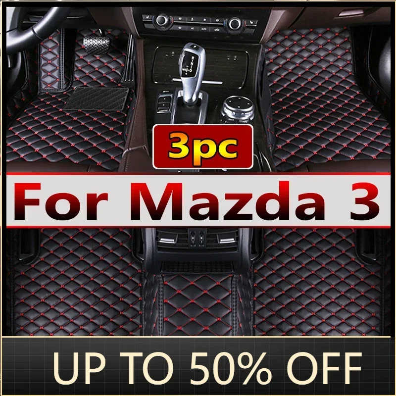 Car Floor Mats For Mazda 3 2006 2007 2008 2009 2010 2011 2012 Custom Auto Foot Pads Auto Carpet Cover Interior Accessories