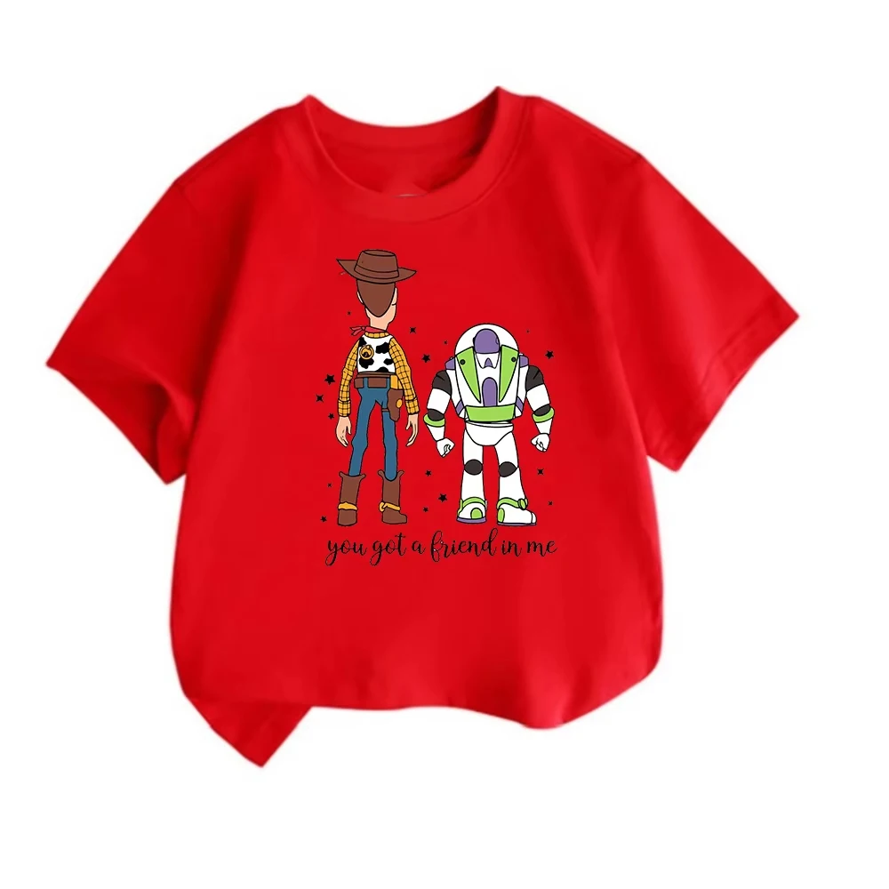 

Autumn Winter Disney Toy Story Print Sweatshirt For Children Long-sleeved Casual Sports High Quality Loose Cotton Pullover Tops