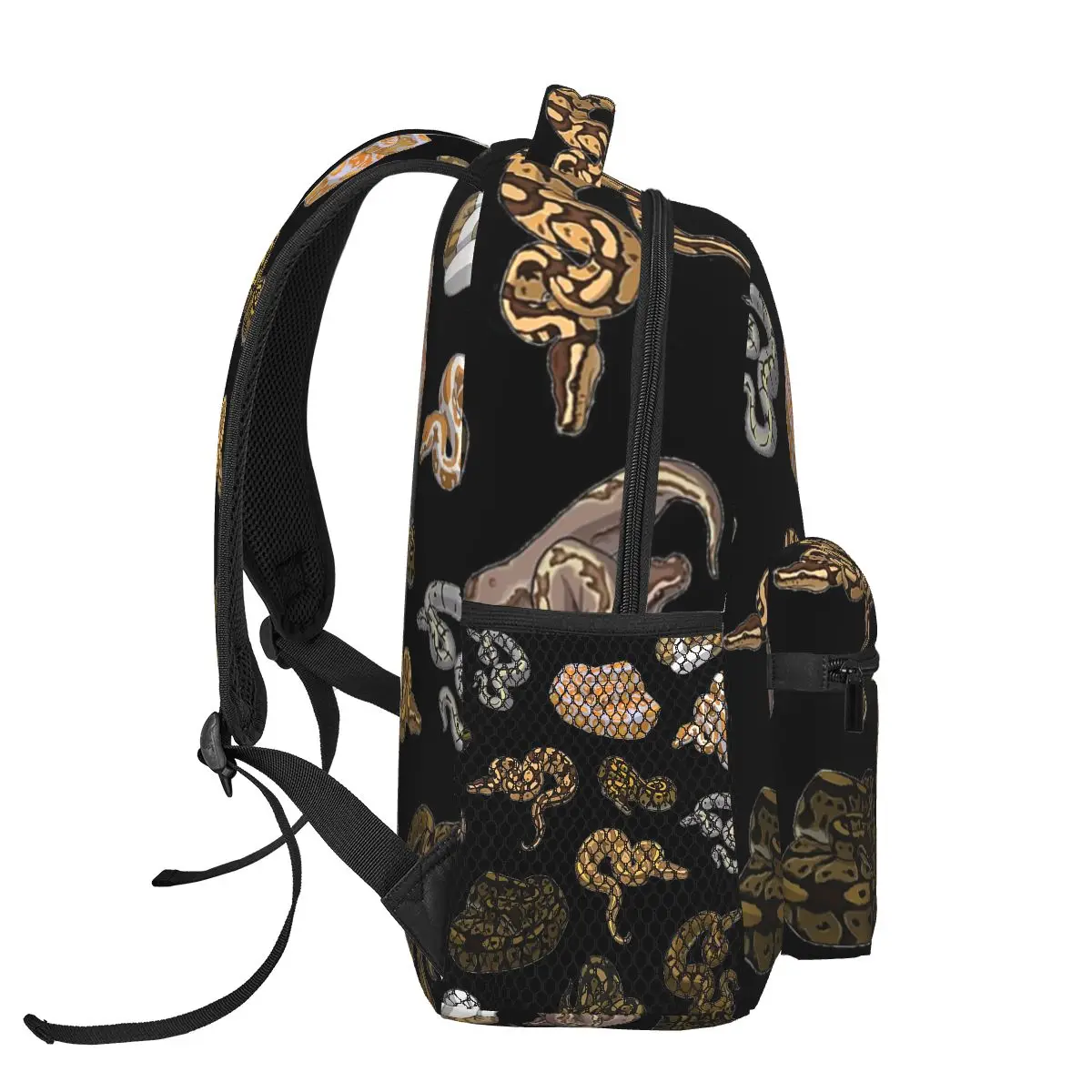 Ball Python Morph Snake Pattern Backpacks Boys Girls Bookbag Children School Bags Travel Rucksack Shoulder Bag Large Capacity