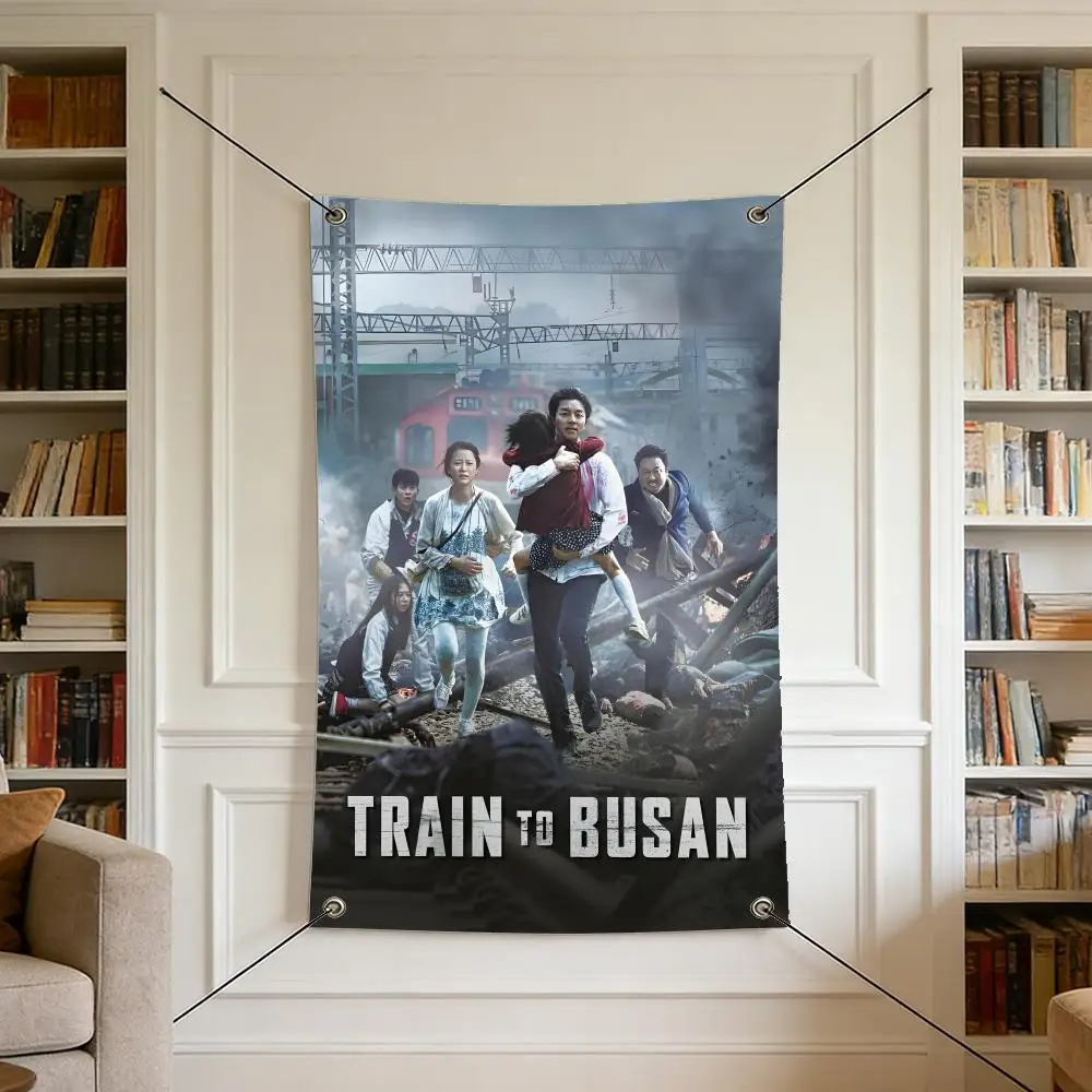 Movie T-Train to Busan Flags Warm Home Flag 4 Grommets Wrinkle Free Indoor Outdoor