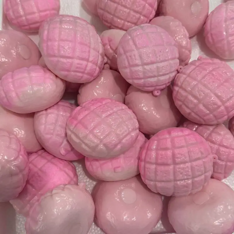 Pink Pineapple Bun Slow Rebound Stress Ball Moldable Soft Squeeze Fidget Toy for Kids Teens Party Favor Office Relax