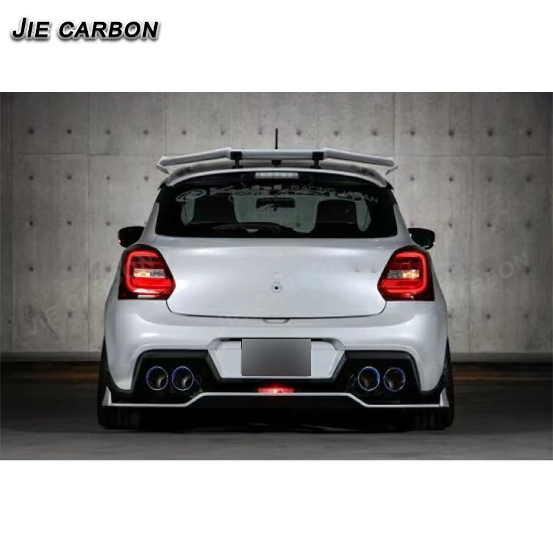 Carbon fiber exterior fittings for the Suzuki Swift Sports ZC33S rear trunk splitter Spoiler diffuser tail fin