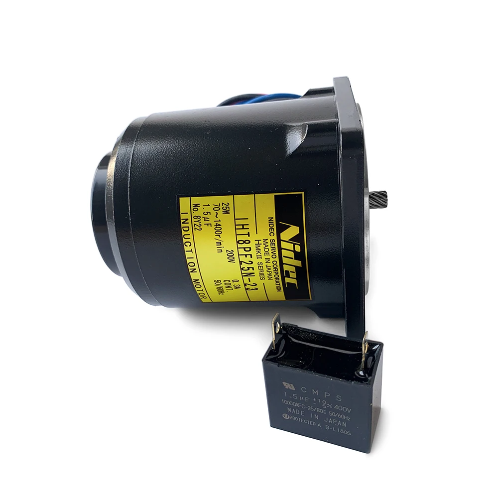 Efficient IHT8PF25N-23 Nidec Servo 200v 25w 50/60Hz Induction Motor Single-phase AC Power Supply