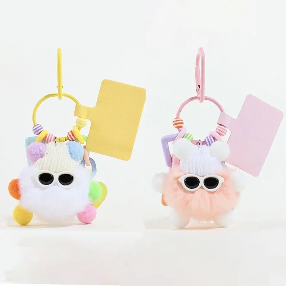 Cute Lovers Elf Rex Rabbit Hair Pendant Diy Kawaii Couples Keychain Fashion Plush Bag Decoration