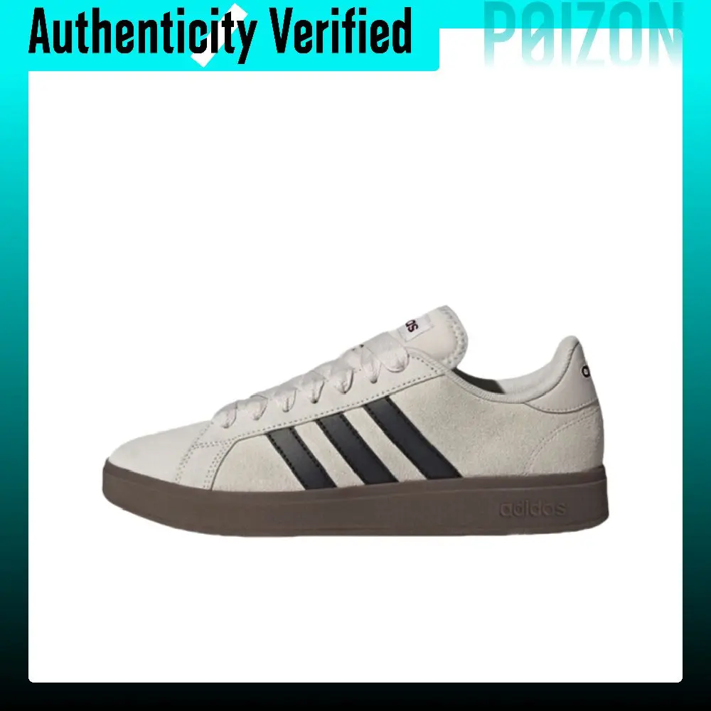 Adidas Grand Court Base 00s Low top Skateboard Shoes Unisex Gray JR7111