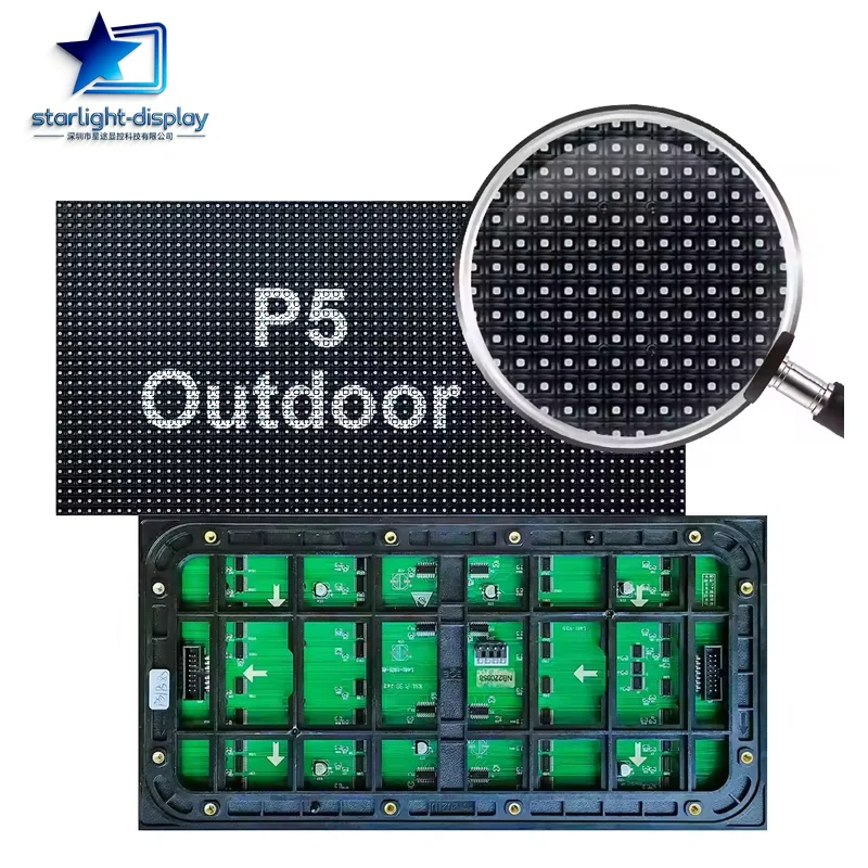 

Outdoor P5 LED Screen Panel Module 320*160mm full color Pantalla Modulare Led Display Module