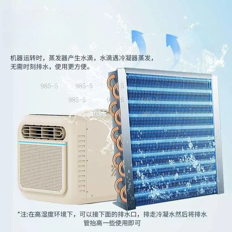 Rechargeable Handheld Portable Air Conditioner, Mini Travel Cooler Heater Dehumidifier for Car Tent Camping