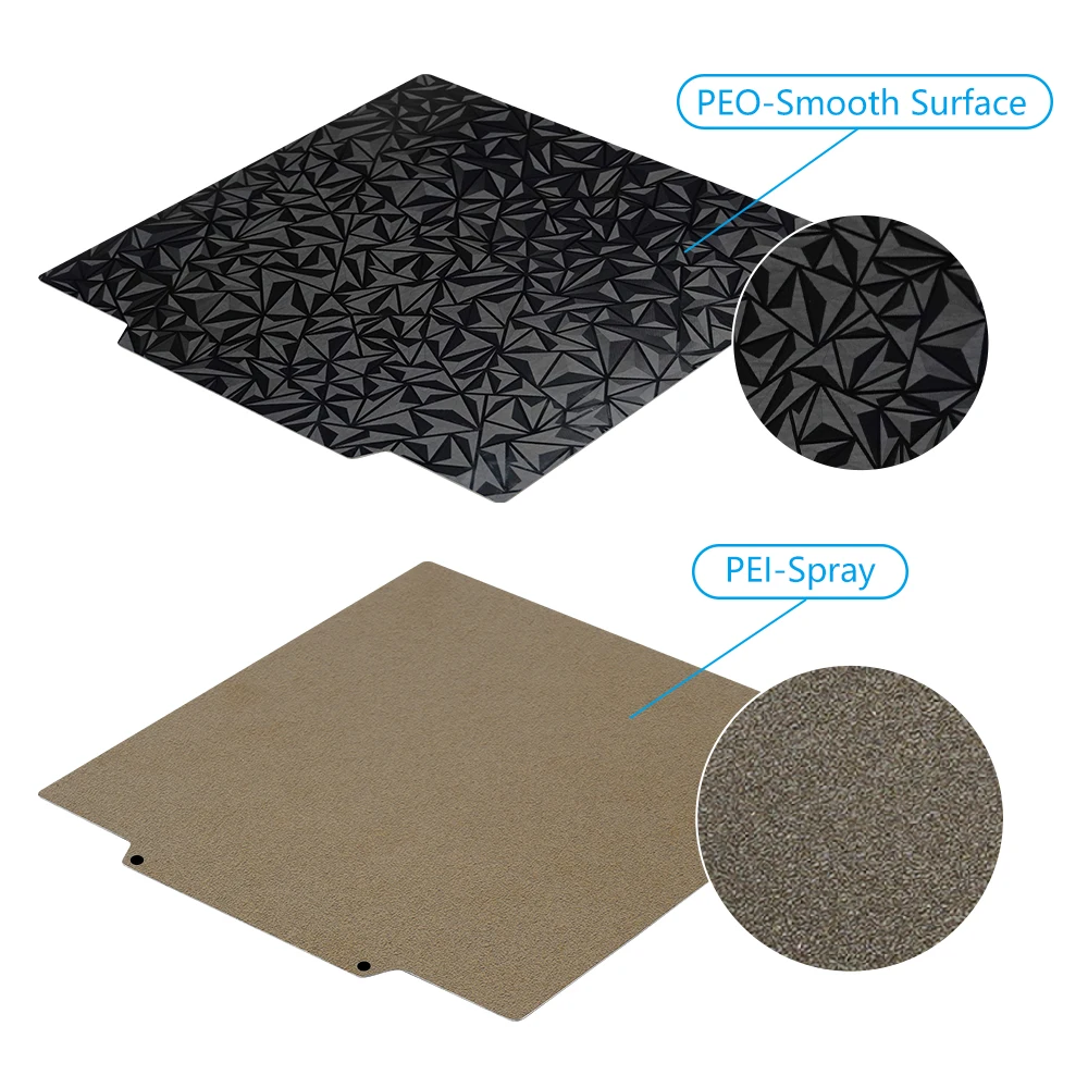 PEY/PEO/PET/PEI Spring Steel Plate Sheet PEI Magnetic Build Plate 220/235/310/257 Heated Bed 3D Printer Ender 3 Bambu Lab X1 P1P