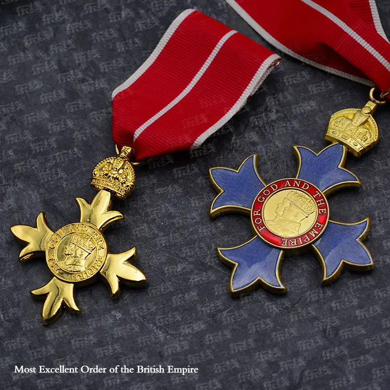 Most Excellent Order of The British Empire Dame Grand Cross  Commander Officer Member Ribbon Neck Medal Ribbon Badge Crafts