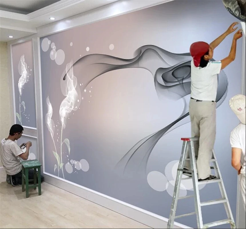 Customized products 8d wallpaper atmospheric simple modern net red decorative mural Living room sofa TV background wall bedroom