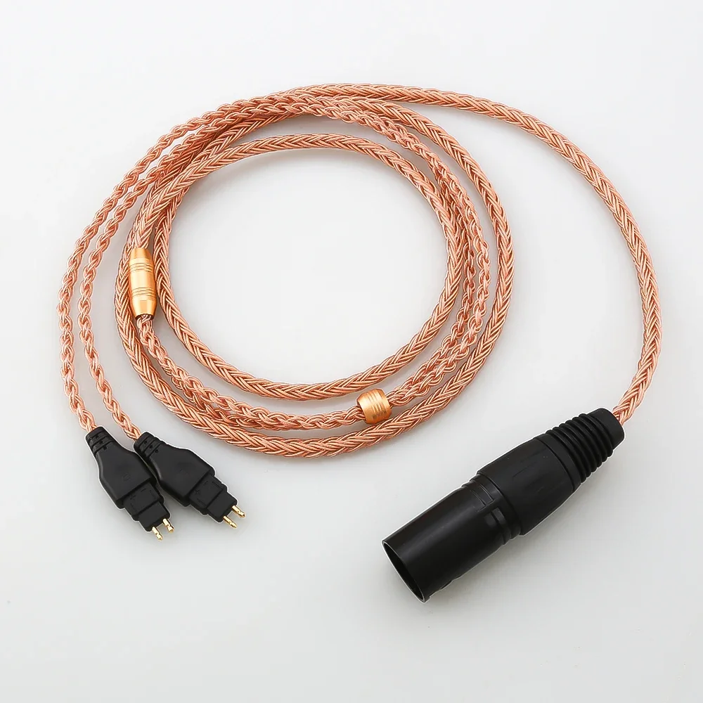 

XLR 2.5mm 3.5mm 4.4mm Balanced 16 Core Copper 99% 7N OCC Earphone Cable For Sennheiser HD580 HD600 HD650 HD660S HD58x Headphone