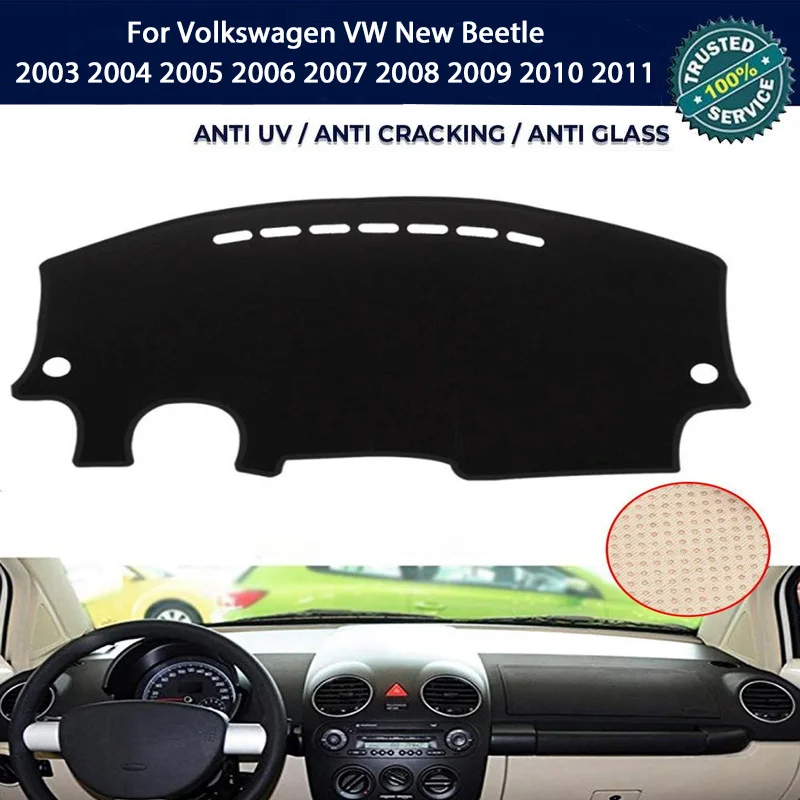 

Custom Anti-UV Dashboard Cover Dash Mat Protector Pad For Volkswagen VW New Beetle 2003-2011 Center Console Accessories Sunshade