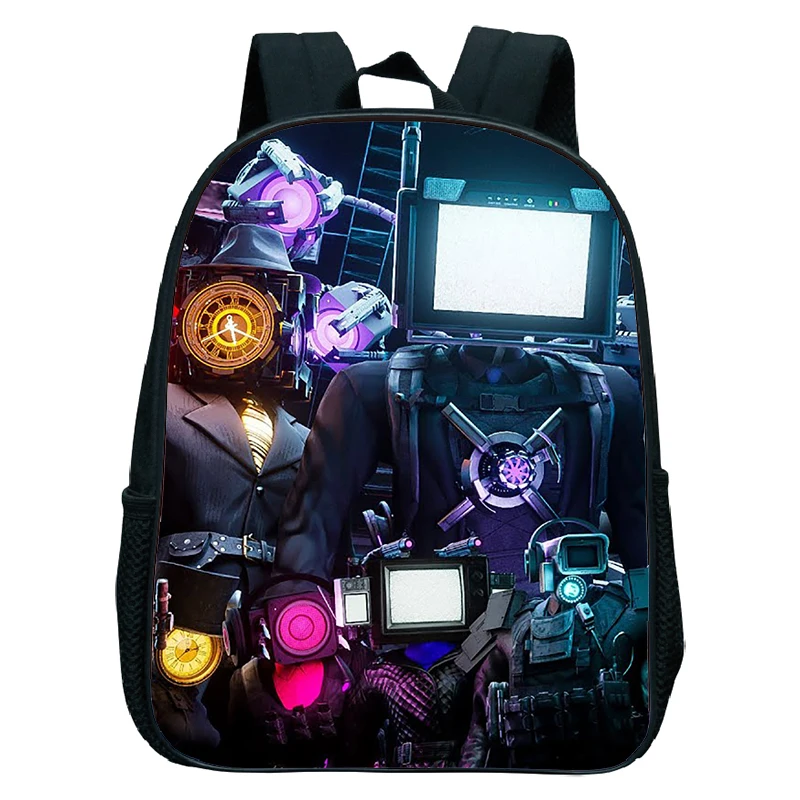 12inch Skibidi Toilet Backpacks Kids Schoolbag Kindergarten Bags Children Kids Bookbag Baby Girls Rucksack Waterproof Mochila