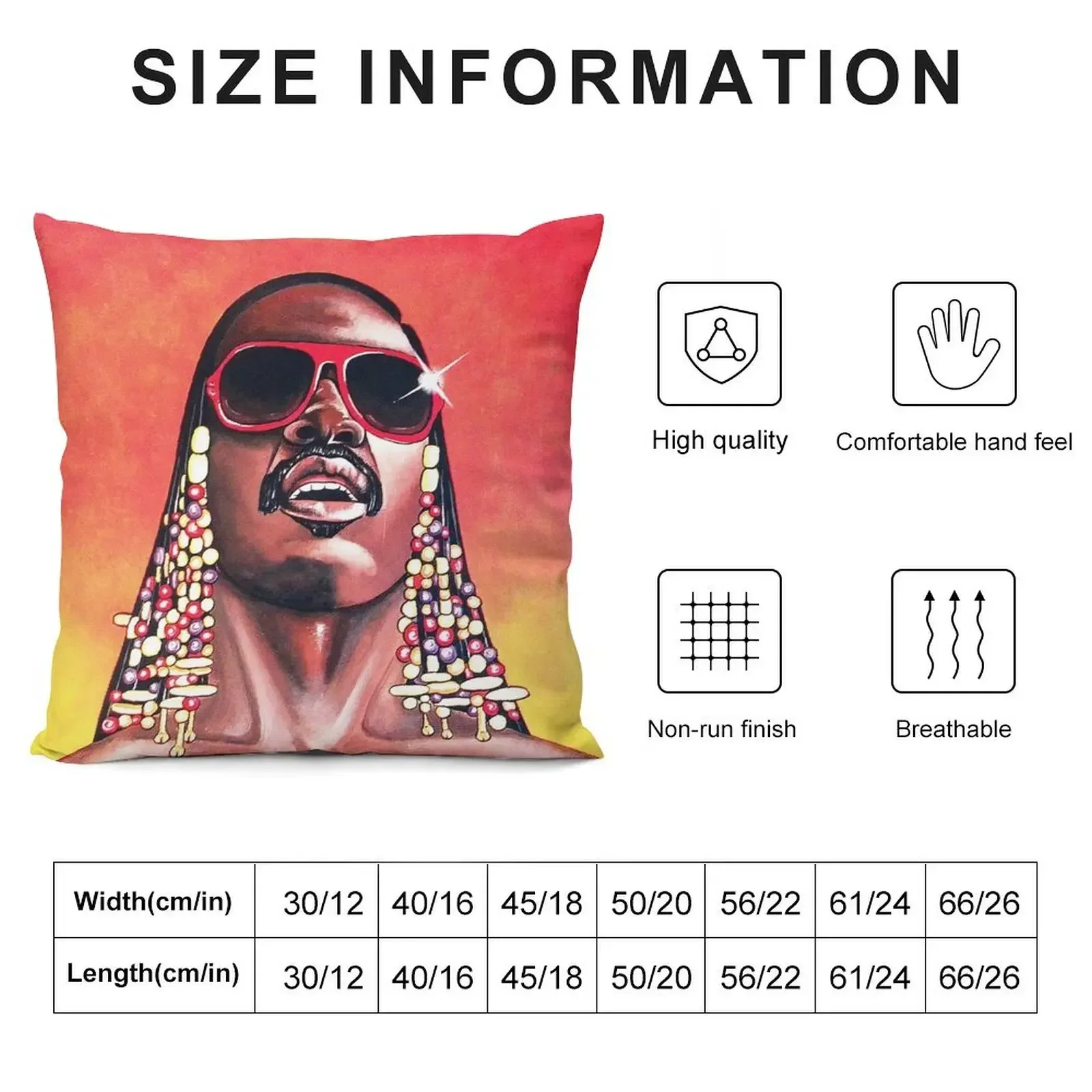 Stevie Wonder - Throw Pillow Sofas Covers Plaid Sofa autumn decoration pillow