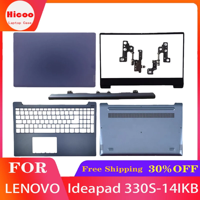 New For Lenovo Ideapad 330S 330S-14 330S-14IKB 330S-14AST 2018 LCD Screen Back Cover Bezel Palmrest Bottom Housing Case blue