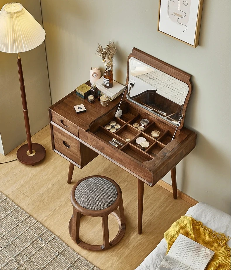B North American Black Walnut Dresser Modern Simple Home Bedroom Full Solid Wood
