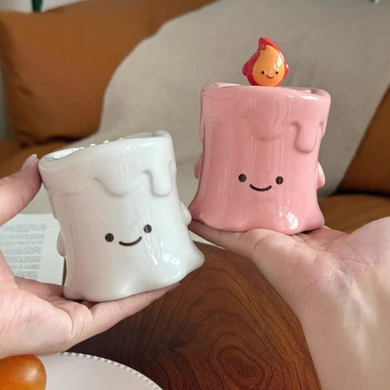 

Cartoon Little Fire Man Creative Cute Style Ceramic Toothpaste Storage Can Personalized Living Room High Beauty Decoration Gift