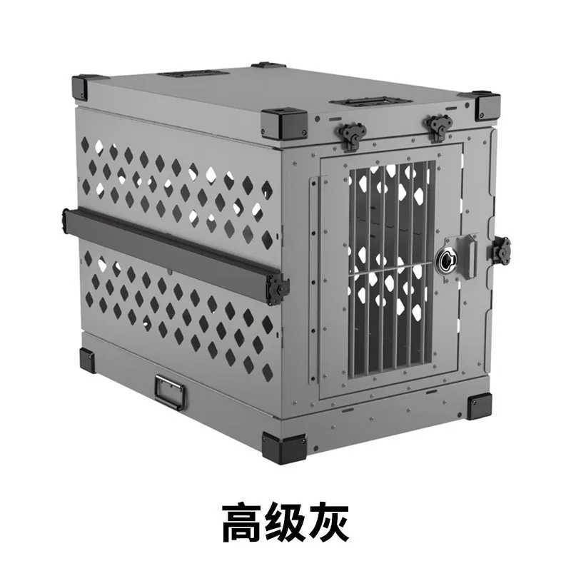 

Portable dog cage Aluminum alloy dog cage Folding pet car cage Camping travel dog cage