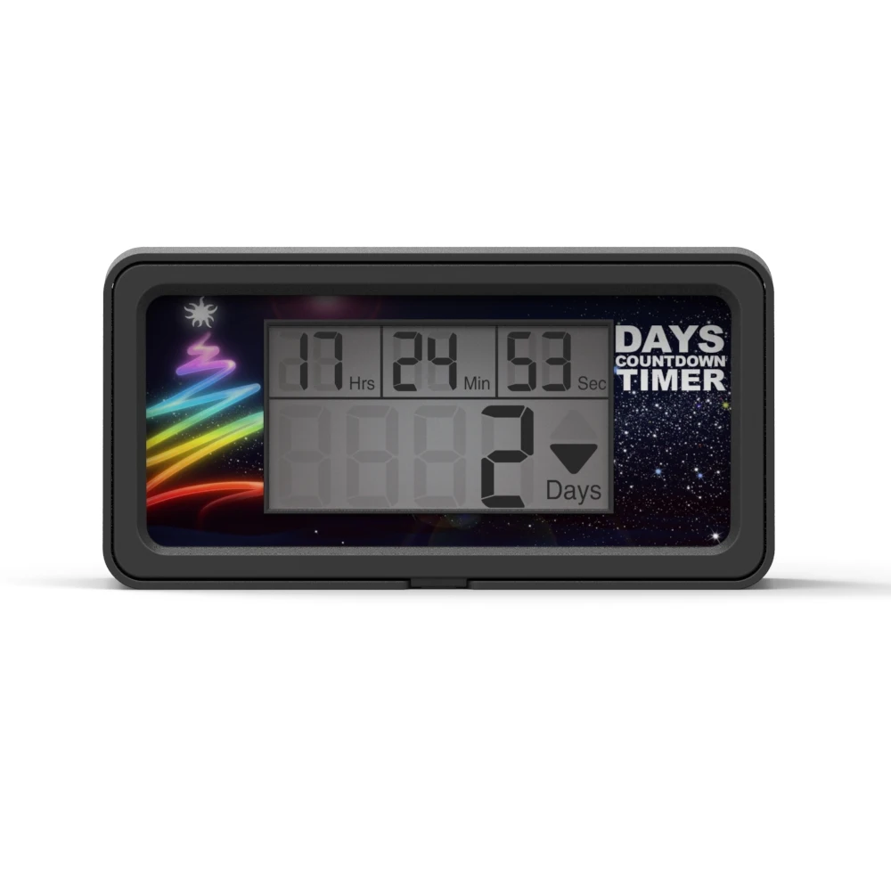 Countdown Digital LCD Big Voice Laboratory Lab 9999 Days Timer Kitchen Timer Retirement Wedding Reminder black RL-HM200