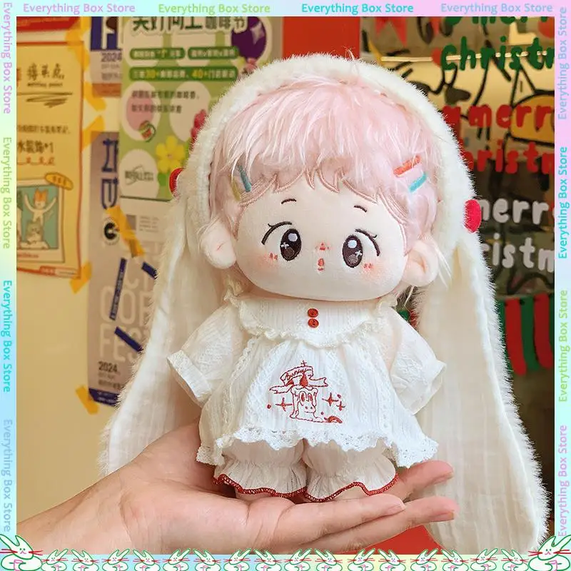 

Cute Rabbit Pajama Set For 10-20cm Dolls, Plush Pajama Dress, Doll Replacement Clothes Doll Clothes Children'S Gift