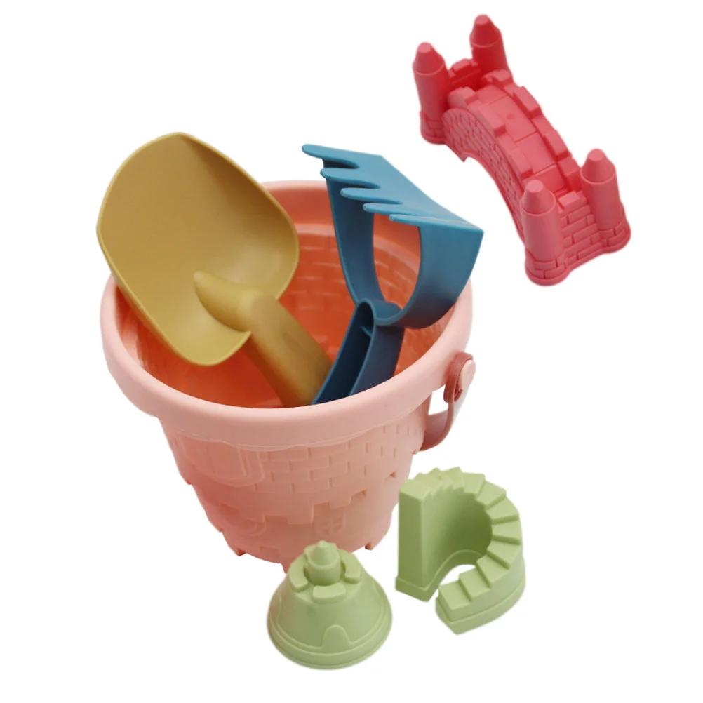 Beach Toys Bucket Summer Playing Sand Kid Plaything Set Outdoor Green Kids Child