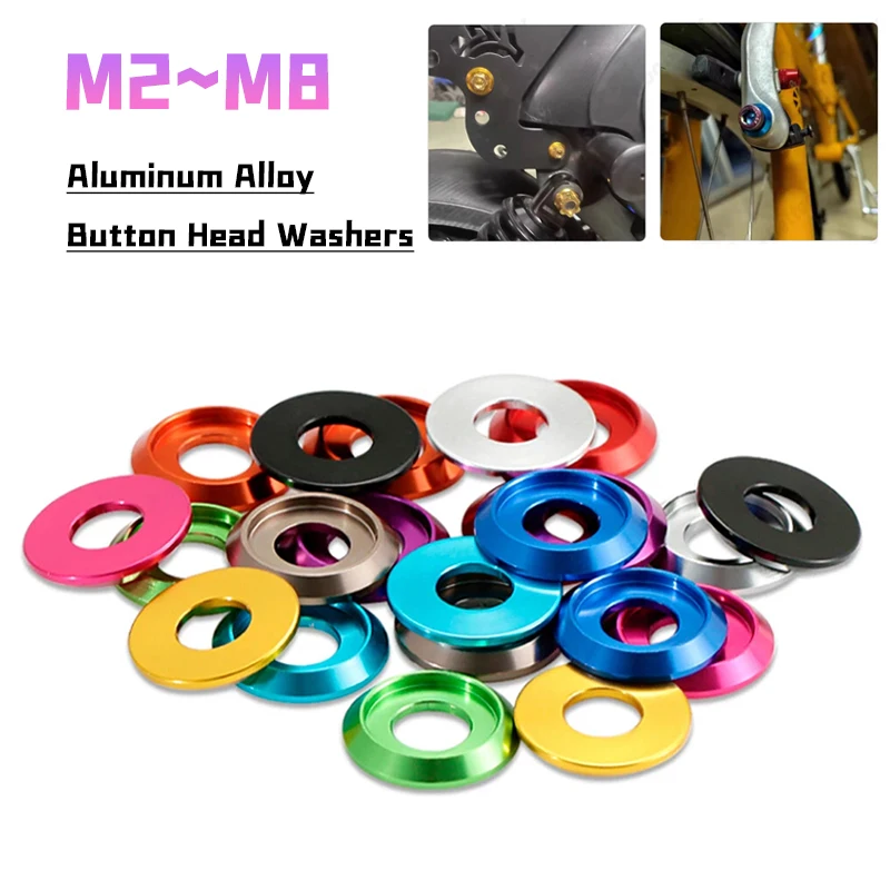 Colori Alluminio Anodizzato M2 M2.5 M3 M4 M5 M6 M8 Pan/Butto/Cup Head Rondelle RC/FPV/PC/Drone/Giocattoli/Accessori Meccanici Parti