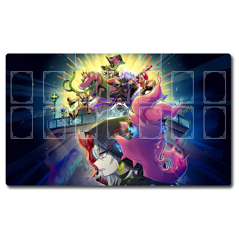 Yugioh Goblin Biker Grand Entrance Play Mat Yu-Gi-Oh! TCG OCG ألعاب بطاقات التداول حصيرة Duel لوحة المطاط بطاقة حصيرة الماوس الوسادة #4