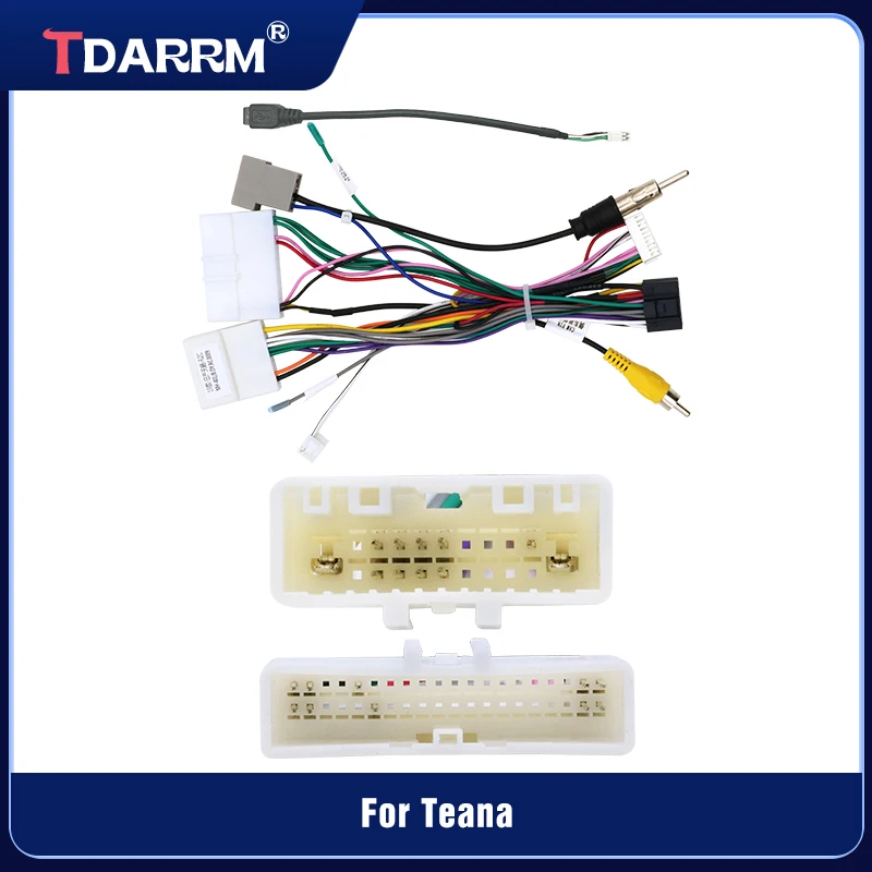 For Nissan Patrol LANNIA sylphy Qashqai Quest Update List Radio Cable Adapter Car Radio Wiring Harness