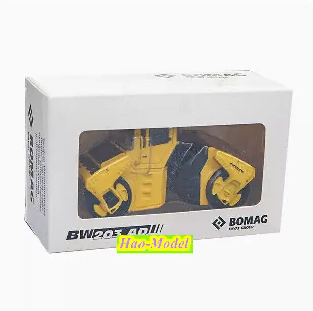 1:50 Für BOMAG BW203AD Roller Modell Legierung Diecast Jungen Kinder Spielzeug Jungen Geburtstag Geschenke Hobby Display Sammlung Ornamente Gelb