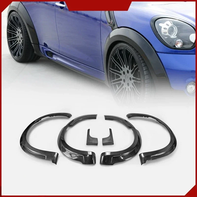 Carbon Fiber Wheel Eyebrow Fender Flares Arch For BMW Mini Countryman JCW R60 10-16 Modified Resin Side Protector Mudguard