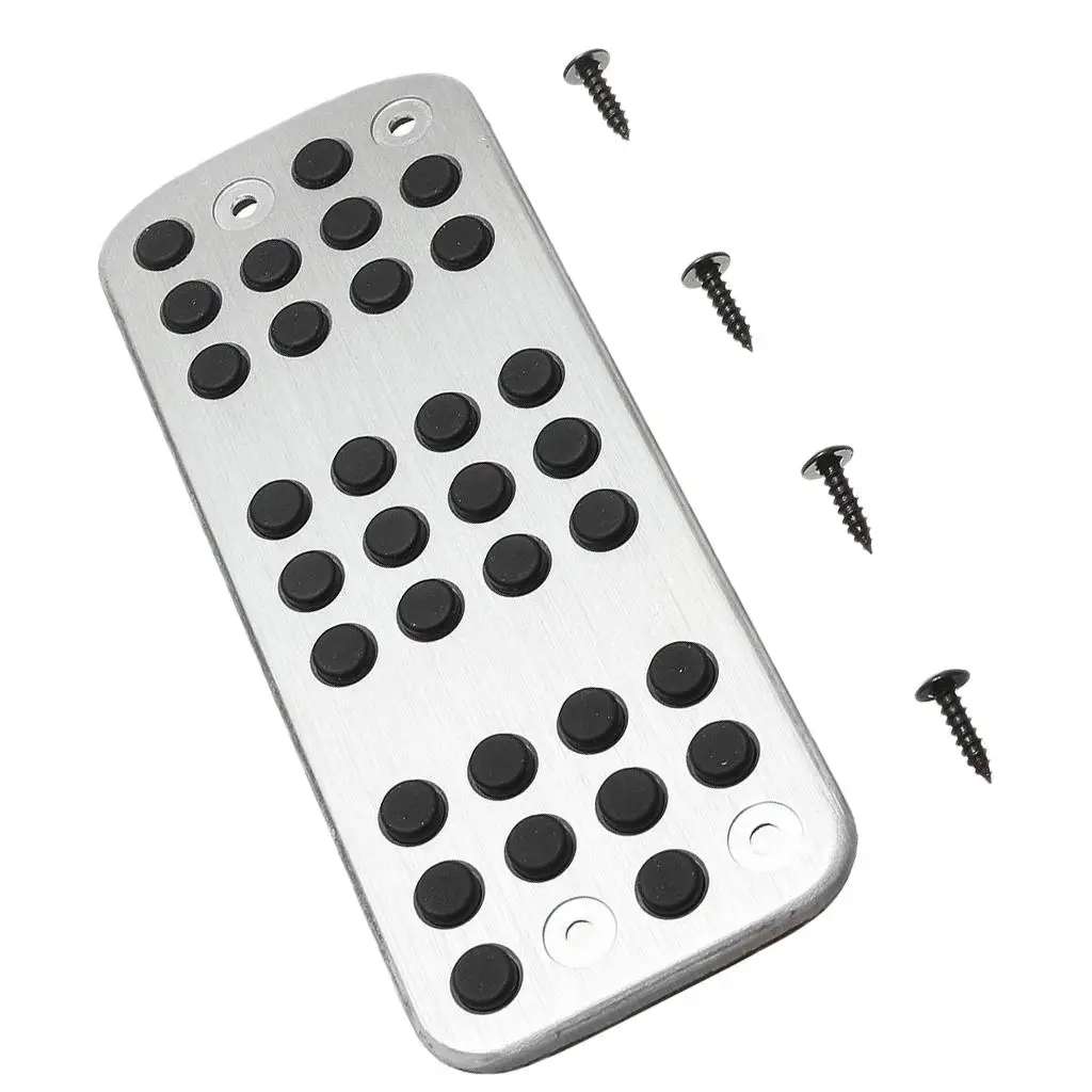 Universal Car Foot Pedal Cover Aluminum Footrest Pad Anti Skid Pedal Pad for Left Handle Driver Peugeot 206 206CC