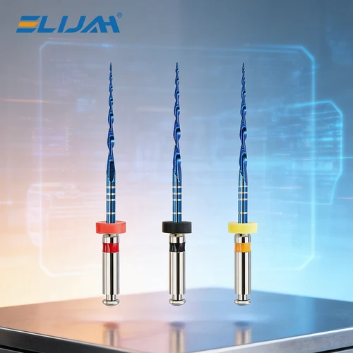 Imagen 2 del producto ELIJAH 6 unids/caja 21/25/31mm limas endodónticas azules alternativas dentales R25/40/50 solo un motor uso Niti limas rotativas de conducto radicular