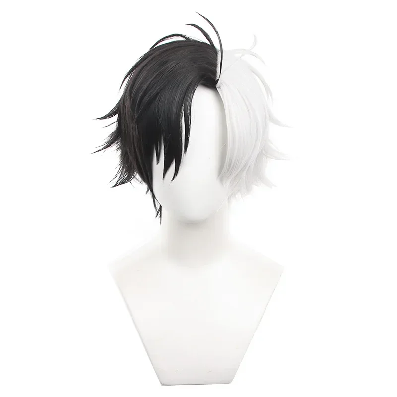 

Haruka Sakura Косплей perruque Аниме купе-vent noir blanc cheveux courts Bofurin Хэллоуин на день Святого Валентина женские аксессуары