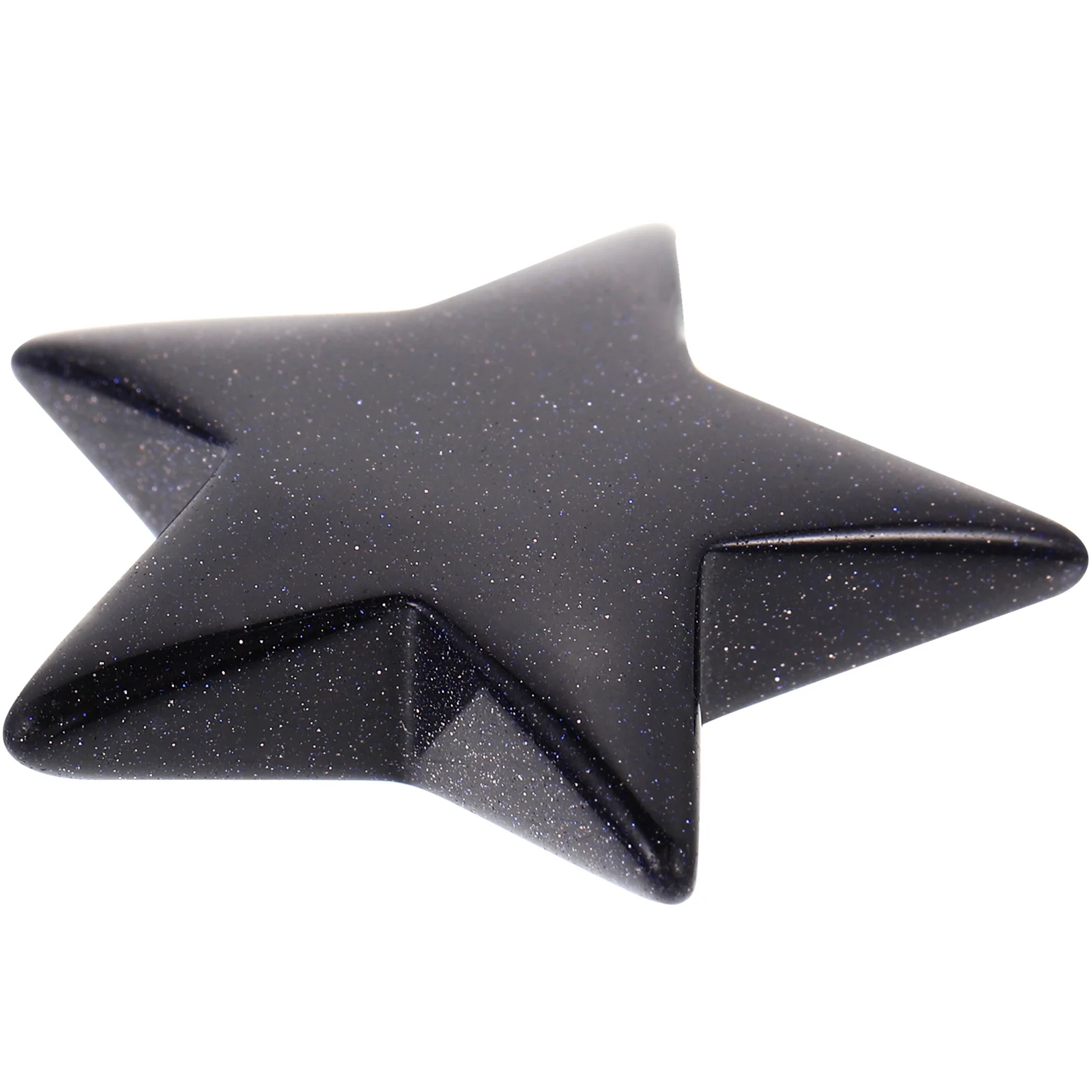 

Star Shaped Stone Small Blue Decor Design Figurine Polished Powerful Statue Home Office Meditation Gift