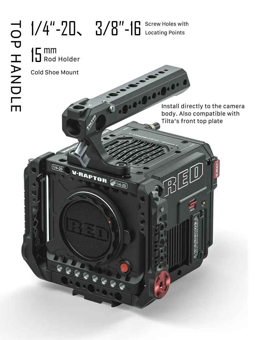 TILTA ESR-T08-C-V RED V-RAPTOR Camera Cage for RED V-RAPTOR Gold