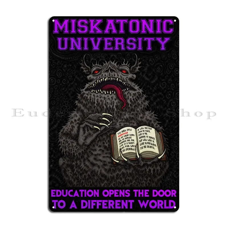 Miskatonic Tsathoggua Metal Signs Pub Classic Iron Designing Create Tin Sign Poster