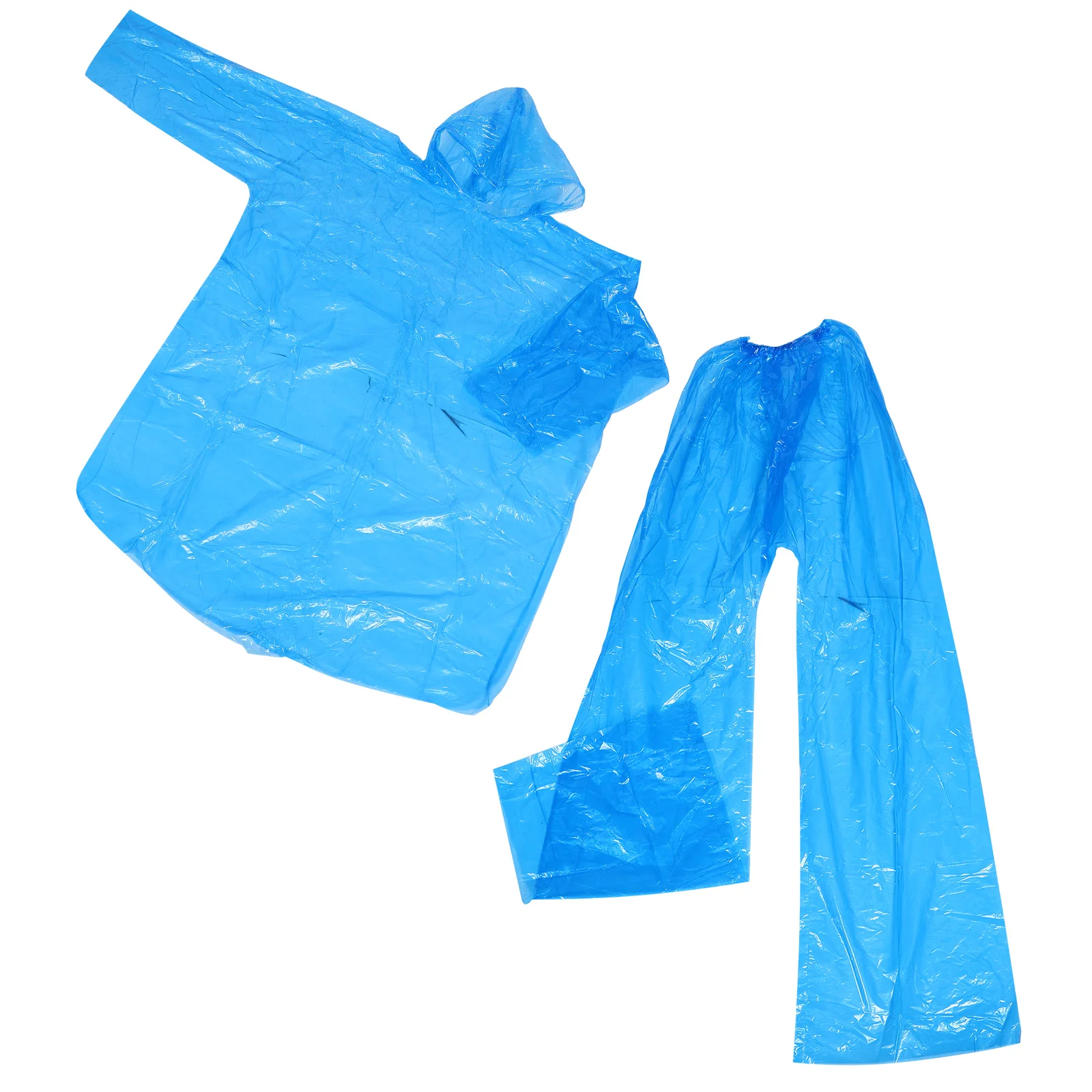 

3 Pcs Clear Waterproof Rain Poncho With Hood Disposable Rain Coats For Men And Women Emergency Rainwear Outdoor Gear