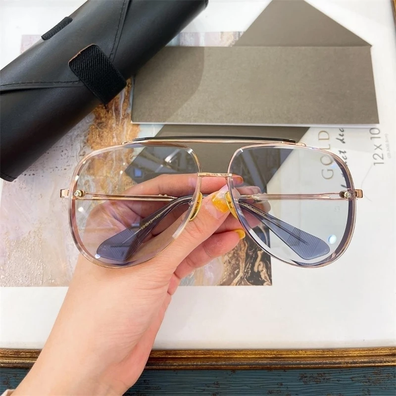 DILTA MACH EIGHT Fashion Female Sunglasses Men Women UV400 Outdoor Pilot Double Bridge Metal Alloy lunette soleil femme