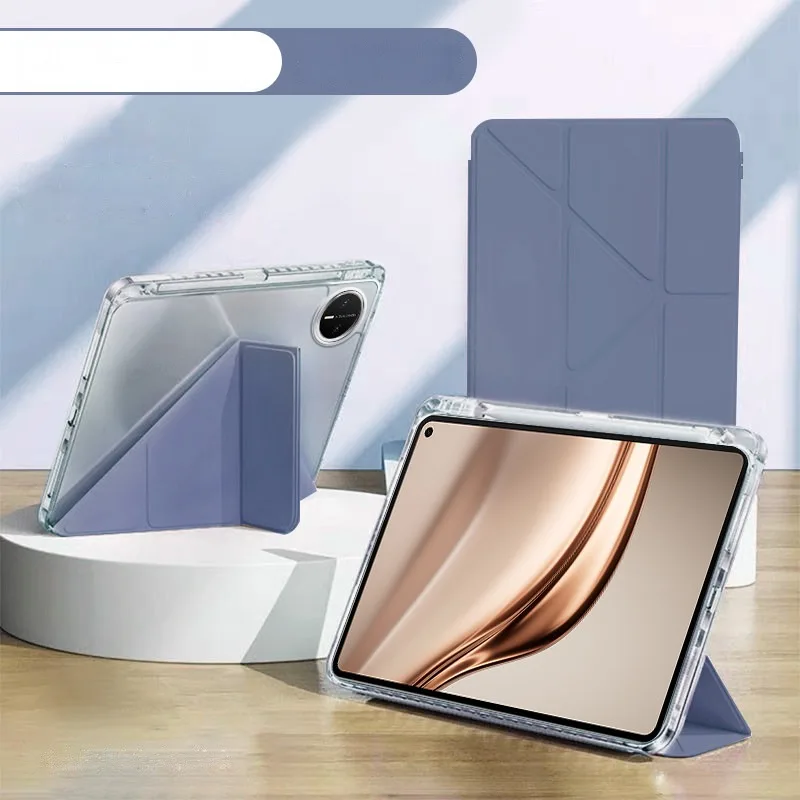 Fotografia 3: Capa Inteligente para Huawei MatePad Mini 8.8 polegadas 2025 com Suporte Dobrável Magnético e Traseira de Acrílico - MLR-AL00/MLR-AL10 - Capa para Tablet de 8.8 polegadas