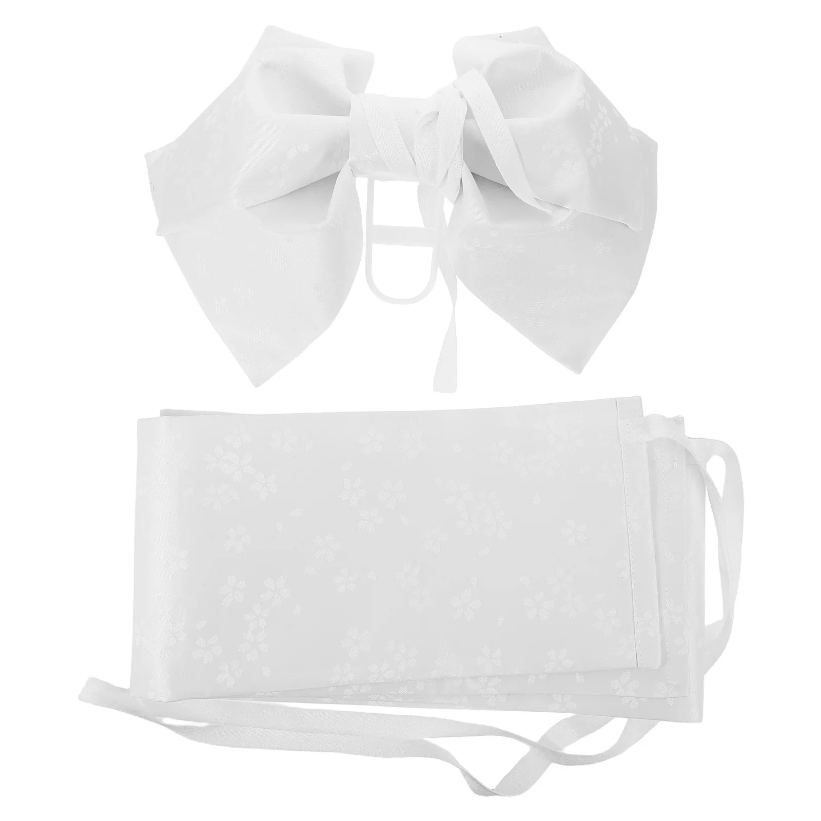 خمر ثوب الكيمونو الياباني وشاح كبير القوس حزام الخصر الأزهار طباعة أوبي التفاف للنساء حفل الشاي مهرجان تأثيري اكسسوارات #5