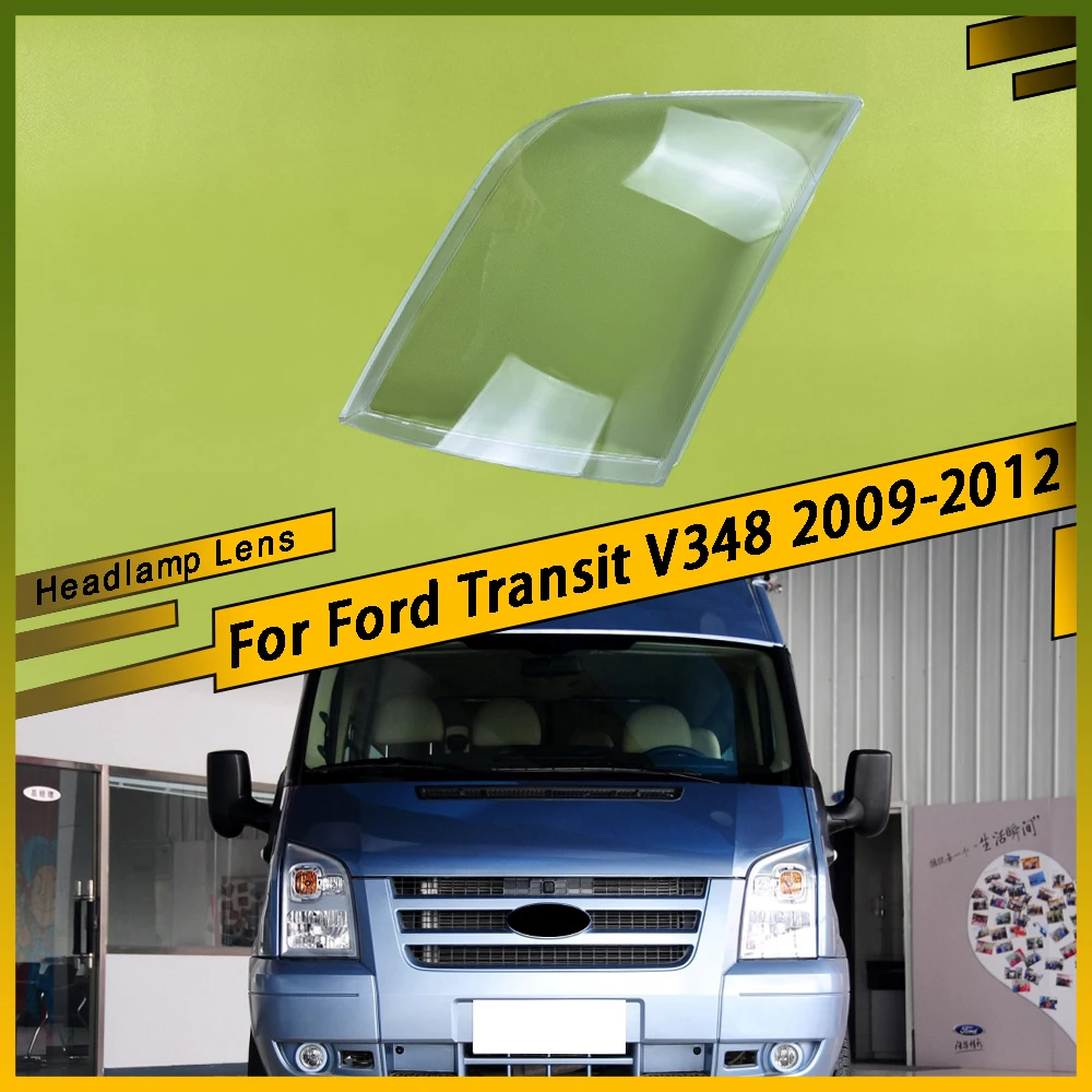 

For Ford Transit V348 2009 2010 2011 2012 Car Front Headlight Lens Cover Clear Headlamp Cover Glass Shell Transparent Lampshade