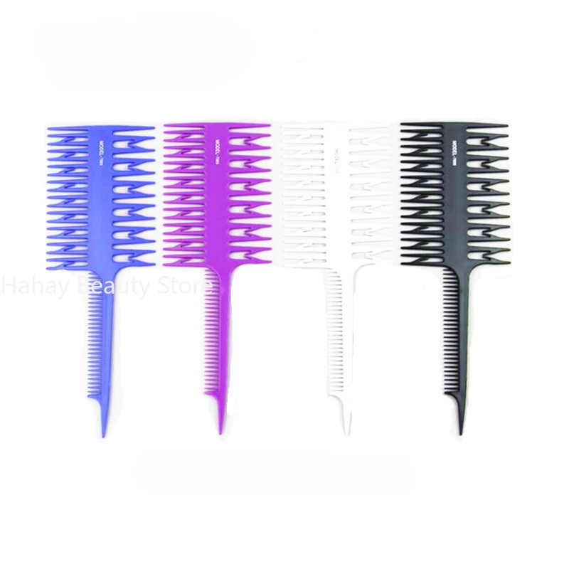 Hair Comb Dyeing Highlight Hair Brush Fish Bone Rat Tail Comb Professional Barber Hairdressing Comb Salon Hair Styling Tool